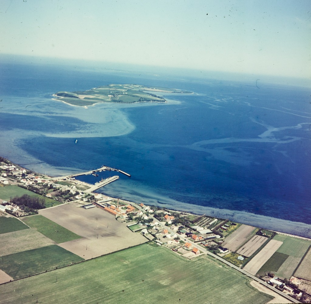 Luftfoto af Havnsø 1956