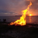 Sankt Hans på Havnsø Østerstrand d. 23. juni 2014