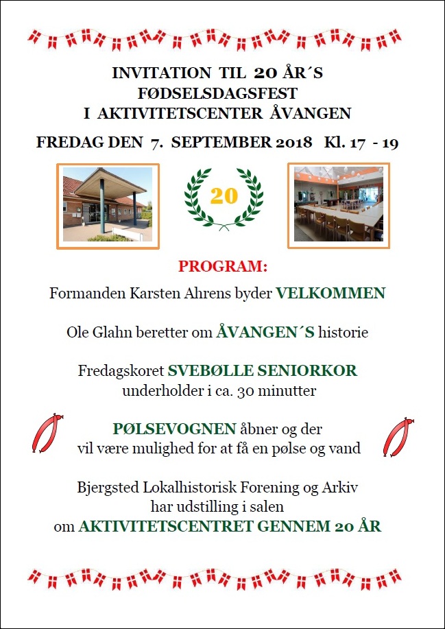 Åvangens Jubilæum 7. sept.m. ramme