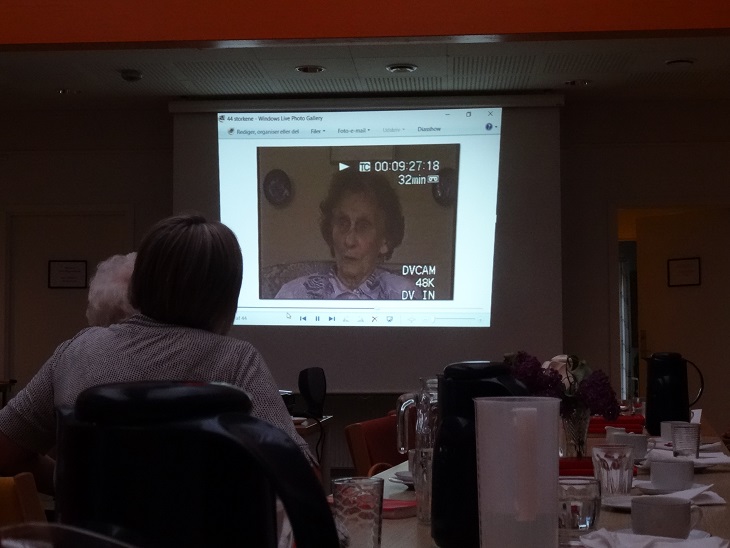 Fra filmklippet med Marie Jensen Foto: F.P.