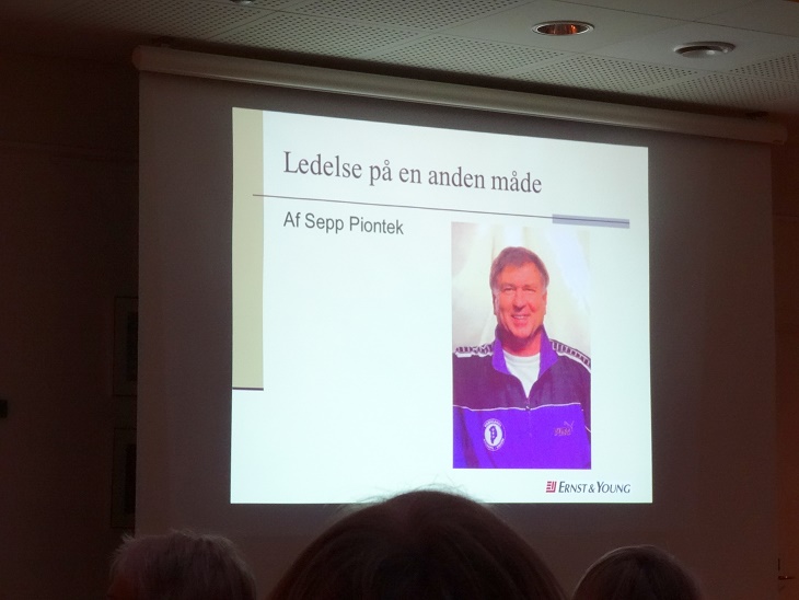 Sepp Piontek havde kaldt sit foredrag "Ledelse på en anden måde". Foto: F.P.